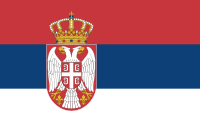 bandiera internazionale Serbo